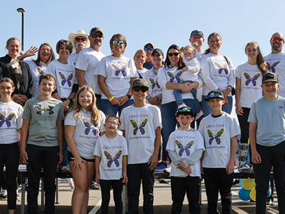 Group of people all wearing white