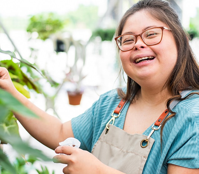 Photo of adult smiling