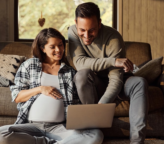 Photo of expecting parents