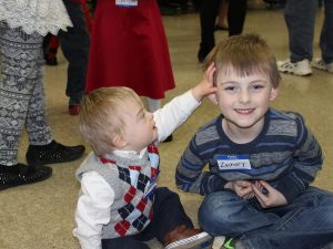 Young boy and toddler.